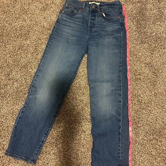 Levi’s Wedgie crop straight leg medium wash jean size 25 no flaws very - Picture 6 of 8